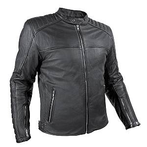 Nordcode Μπουφάν Μηχανής Rebel Oversize Δερμάτινο Ανδρικό Μαύρο