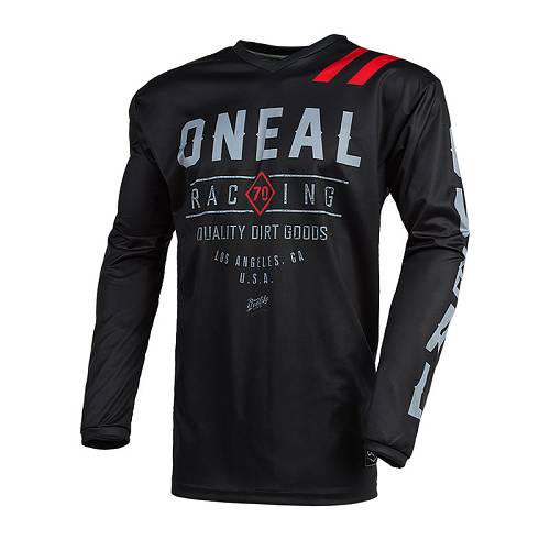 MX Μπλούζα Oneal Element Dirt μαύρο/γκρι