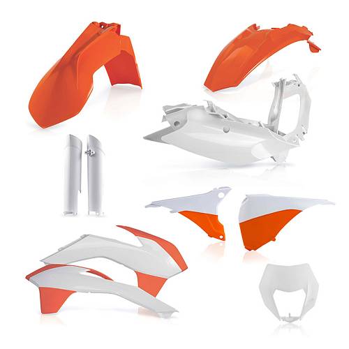 Full κιτ πλαστικά Acerbis 17204.553.015 KTM EXC/EXCF '15 OEM πορτοκαλί/μαύρο/άσπρο