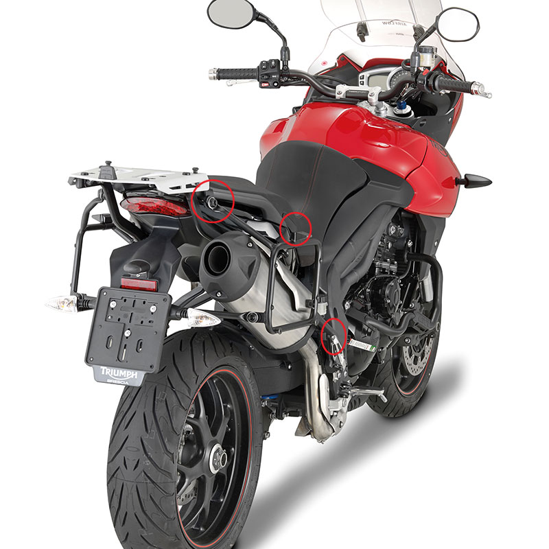 Βάσεις πλαϊνών βαλιτσών PLR6404_Tiger105013-15 Triumph Givi