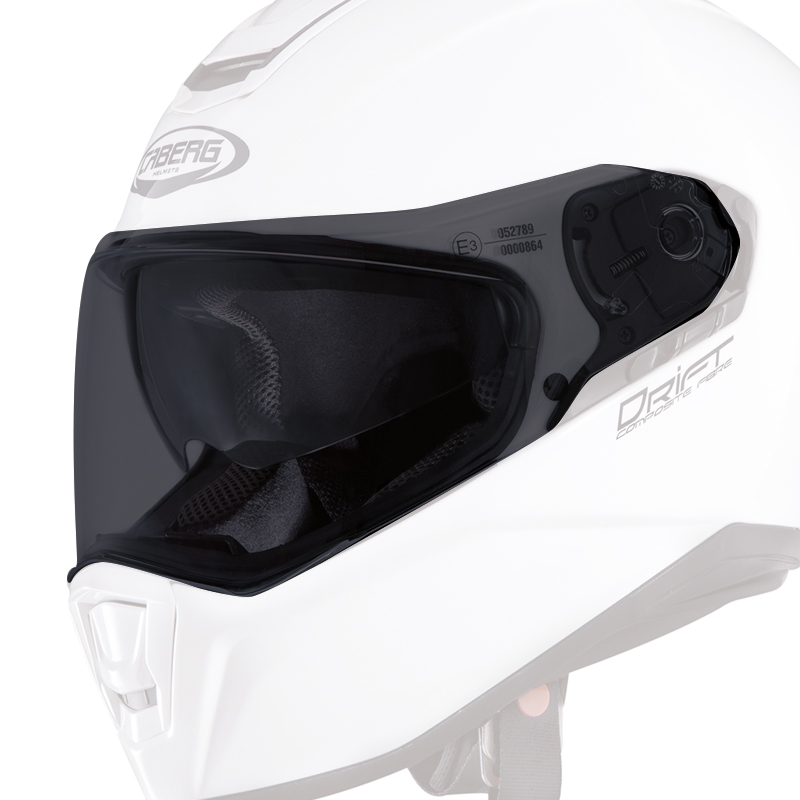 Ζελατίνα Drift A7645 φυμέ Antiscratch pinlock prepared Caberg (Replaced from A8566)